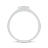Thumbnail Image 3 of Diamond Mini Cross Ring 1/8 ct tw Sterling Silver