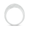 Thumbnail Image 2 of Diamond Split Shank Overlap Ring 5/8 ct tw Sterling Silver