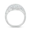 Thumbnail Image 2 of Diamond Multi-Row Diagonal Crossover Ring 1 ct tw 10K White Gold