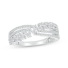 Thumbnail Image 1 of Diamond Multi-Row Checkerboard Ring 1/2 ct tw 10K White Gold