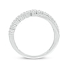 Thumbnail Image 3 of Diamond Multi-Row Checkerboard Ring 1/2 ct tw 10K White Gold