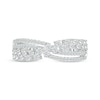 Thumbnail Image 4 of Diamond Multi-Row Checkerboard Ring 1/2 ct tw 10K White Gold