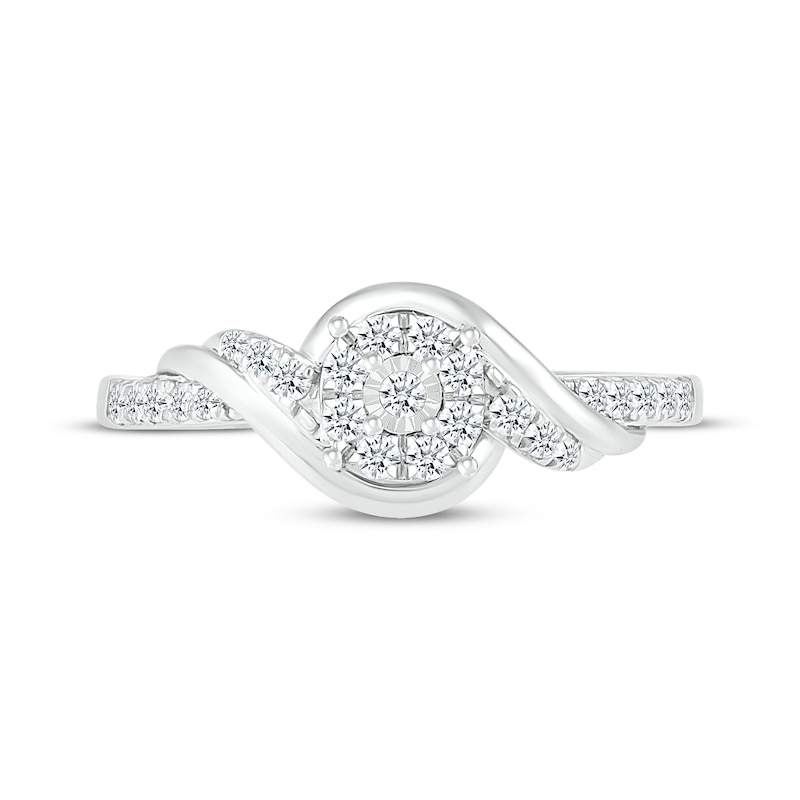 Main Image 3 of Diamond Swirl Promise Ring 1/4 ct tw Sterling Silver