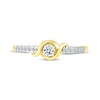 Thumbnail Image 3 of Diamond Swirl Promise Ring 1/5 ct tw 10K Yellow Gold