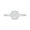 Thumbnail Image 2 of Baguette & Round-Cut Multi-Diamond Center Promise Ring 1/4 ct tw Sterling Silver
