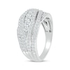 Thumbnail Image 2 of Diamond Crossover Swoop Ring 1 ct tw 10K White Gold