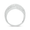 Thumbnail Image 3 of Diamond Crossover Swoop Ring 1 ct tw 10K White Gold