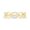 Thumbnail Image 2 of Diamond Alternating Link Ring 1/6 ct tw 10K Yellow Gold