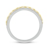 Thumbnail Image 3 of Diamond Braided Center Ring 1/4 ct tw Sterling Silver & 10K Yellow Gold
