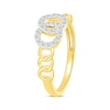 Thumbnail Image 2 of Diamond Circle Links Ring 1/5 ct tw 10K Yellow Gold