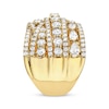 Thumbnail Image 2 of Pear-Shaped & Round-Cut Multi-Diamond Statement Ring 2-1/2 ct tw 14K Yellow Gold
