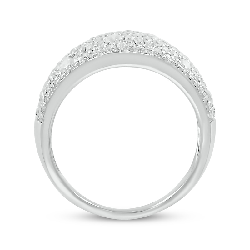 Main Image 2 of Diamond Domed Cobblestone Ring 1-1/4 ct tw 10K White Gold