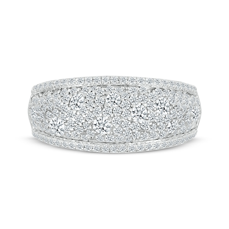 Main Image 3 of Diamond Domed Cobblestone Ring 1-1/4 ct tw 10K White Gold
