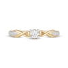 Thumbnail Image 4 of Hallmark Diamonds Promise Ring 1/5 ct tw 10K Two-Tone Gold