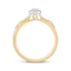 Thumbnail Image 2 of Hallmark Diamonds Promise Ring 1/5 ct tw 10K Two-Tone Gold