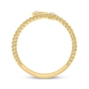 Thumbnail Image 3 of Diamond Rope Twist Bypass Deconstructed Ring 1/15 ct tw 10K Yellow Gold