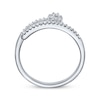 Thumbnail Image 3 of Diamond Two-Row Deconstructed Ring 1/5 ct tw Sterling Silver