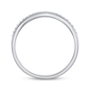 Thumbnail Image 3 of Diamond Double-Row Curved Stackable Ring 1/10 ct tw 10K White Gold