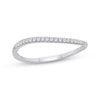 Thumbnail Image 1 of Diamond Diagonal Stackable Ring 1/15 ct tw 10K White Gold