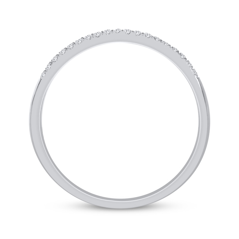 Main Image 3 of Diamond Diagonal Stackable Ring 1/15 ct tw 10K White Gold