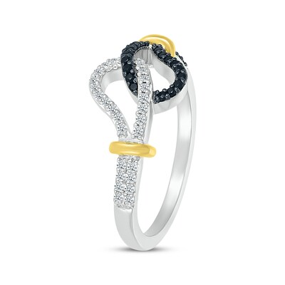 1/4 Caat Black & White Natual Diamond Annivesay Belt