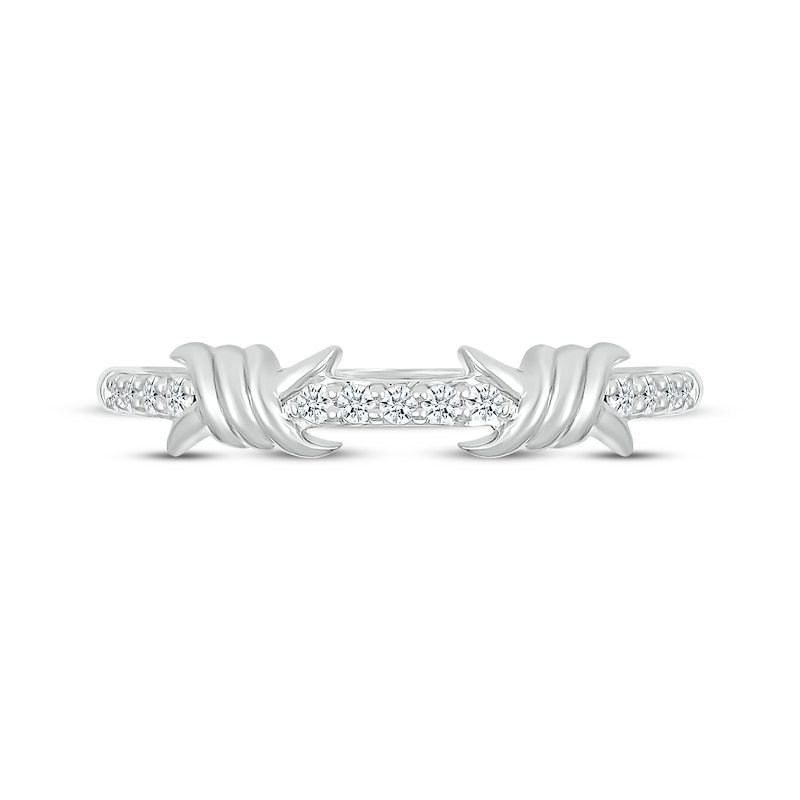 Diamond Spiral Twist Ring 1/8 ct tw Sterling Silver | Kay