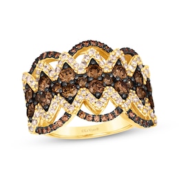 Le Vian Vault Diamond Zigzag Ring 2-3/8 ct tw 14K Honey Gold Size 7