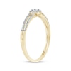 Thumbnail Image 2 of Diamond Halo Promise Ring 1/6 ct tw 10K Yellow Gold