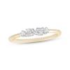 Thumbnail Image 1 of Baguette & Round-Cut Diamond Scatter Ring 1/6 ct tw 10K Yellow Gold