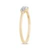 Thumbnail Image 1 of Baguette & Round-Cut Diamond Scatter Ring 1/6 ct tw 10K Yellow Gold