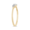 Thumbnail Image 2 of Baguette & Round-Cut Diamond Scatter Ring 1/6 ct tw 10K Yellow Gold