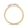 Thumbnail Image 4 of Baguette & Round-Cut Diamond Scatter Ring 1/6 ct tw 10K Yellow Gold