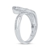 Thumbnail Image 2 of Diamond Swoop Bypass Ring 1/3 ct tw 10K White Gold