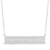 Thumbnail Image 1 of KAY Lab-Grown Diamonds Bar Necklace 1/2 ct tw 10K White Gold 18&quot;
