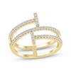 Thumbnail Image 1 of Diamond Spiral Bar Ring 1/3 ct tw 10K Yellow Gold