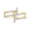 Thumbnail Image 3 of Diamond Spiral Bar Ring 1/3 ct tw 10K Yellow Gold