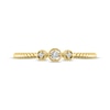 Thumbnail Image 3 of Diamond Three-Stone Stackable Rope Ring 1/20 ct tw 10K Yellow Gold