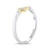 Thumbnail Image 1 of Diamond Bezel Sideways Cross Ring 1/10 ct tw 10K Two-Tone Gold