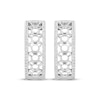 Thumbnail Image 2 of Disney Treasures Mickey Mouse Diamond Hoop Earrings 1/4 ct tw Sterling Silver