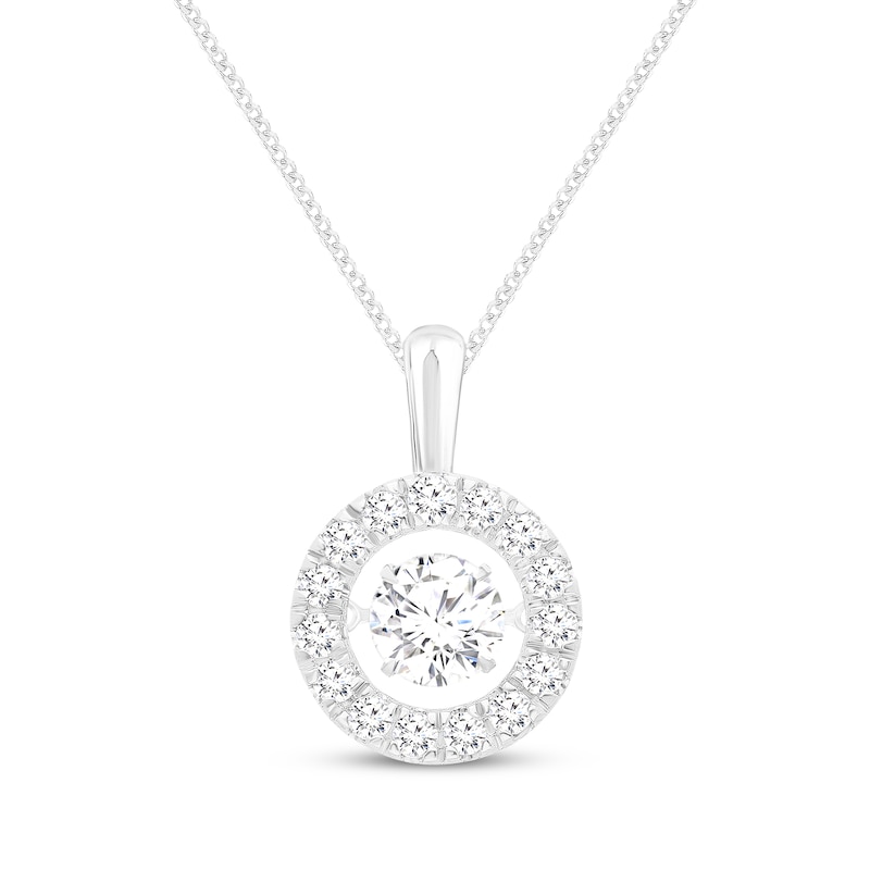 Unstoppable Love Lab-Created Diamond Necklace 1-1/2 ct tw 10K White ...