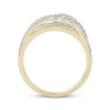 Thumbnail Image 4 of Diamond Infinity Crossover Ring 1/2 ct tw 10K Yellow Gold