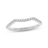 Thumbnail Image 7 of THE LEO Ideal Cut Diamond Contour Wedding Band 1/5 ct tw 14K White Gold