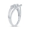 Thumbnail Image 2 of Multi-Diamond Teardrop Chevron Ring 1/4 ct tw 10K White Gold