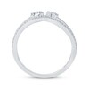 Thumbnail Image 4 of Multi-Diamond Teardrop Chevron Ring 1/4 ct tw 10K White Gold