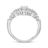 Thumbnail Image 2 of Princess & Round-Cut Diamond Scatter Fashion Ring 1-1/2 ct tw 14K White Gold