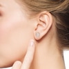 Thumbnail Image 4 of KAY Lab-Grown Diamonds Oval-Cut Halo Stud Earrings 3/4 ct tw 10K Rose Gold