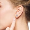 Thumbnail Image 4 of KAY Lab-Grown Diamonds Oval-Cut Halo Stud Earrings 3/4 ct tw 10K White Gold