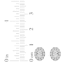 Thumbnail Image 5 of KAY Lab-Grown Diamonds Oval-Cut Halo Stud Earrings 3/4 ct tw 10K White Gold