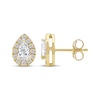 Thumbnail Image 3 of KAY Lab-Grown Diamonds Pear-Shaped Halo Stud Earrings 3/4 ct tw 10K Yellow Gold