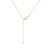 Thumbnail Image 4 of KAY Lab-Grown Diamonds Pear-Shaped Halo Necklace 1/2 ct tw 10K Rose Gold 18&quot;